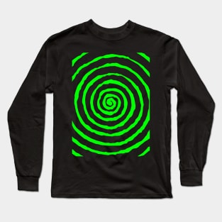 Green Spiral Long Sleeve T-Shirt